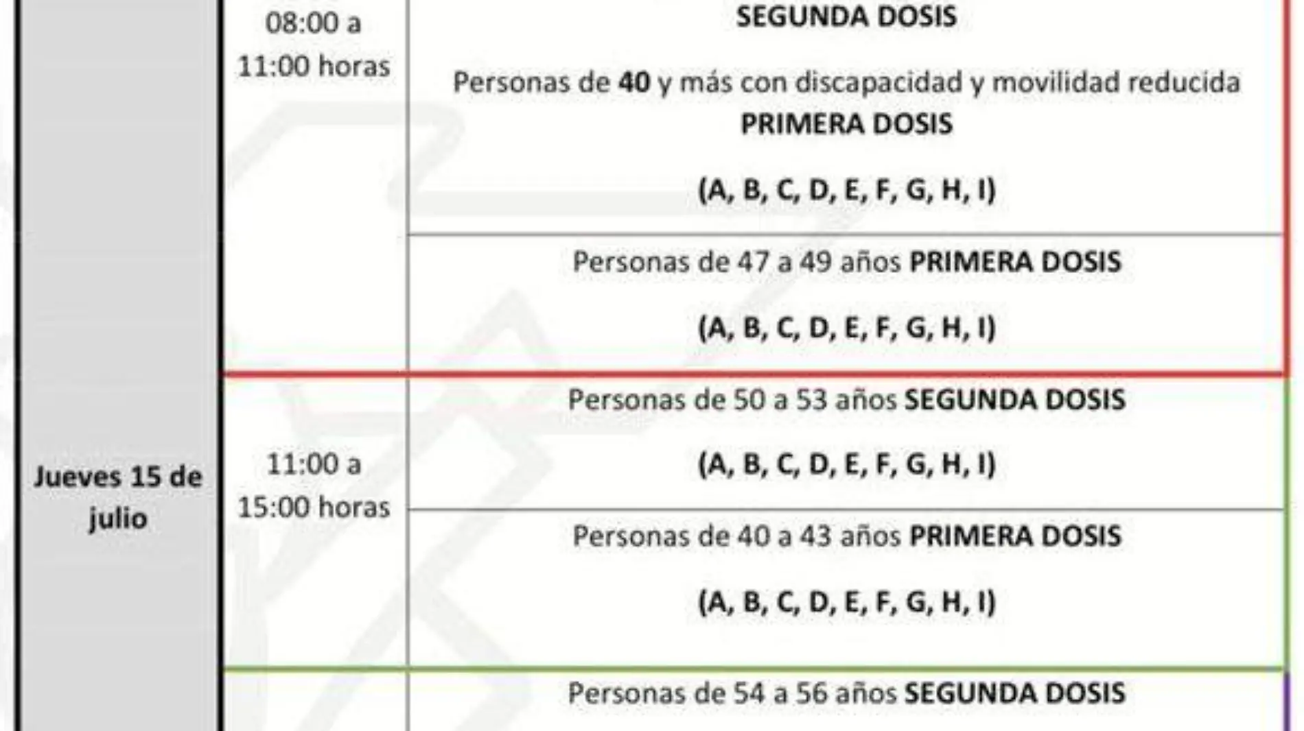 Horarios vacunación 1